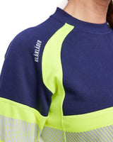 Blåkläder Damen 3409 Warnschutz Sweatshirt – marine/gelb