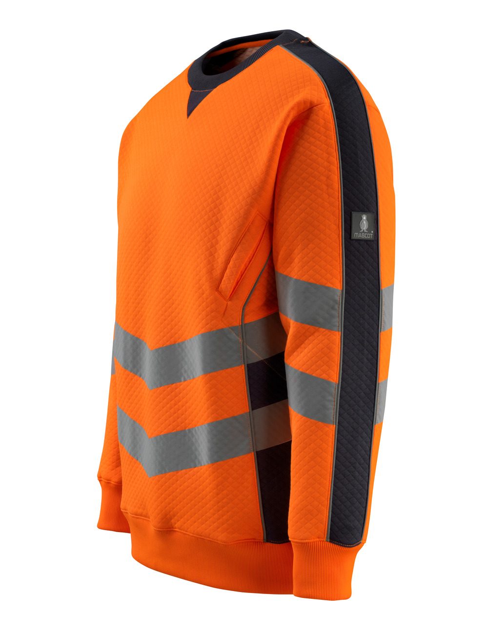Mascot Wigton Safe Supreme Warn-Sweatshirt – orange/schwarzblau