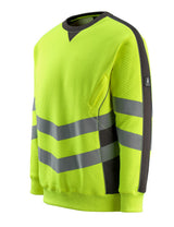 Mascot Wigton Safe Supreme Warn-Sweatshirt – warngelb/anthrazit