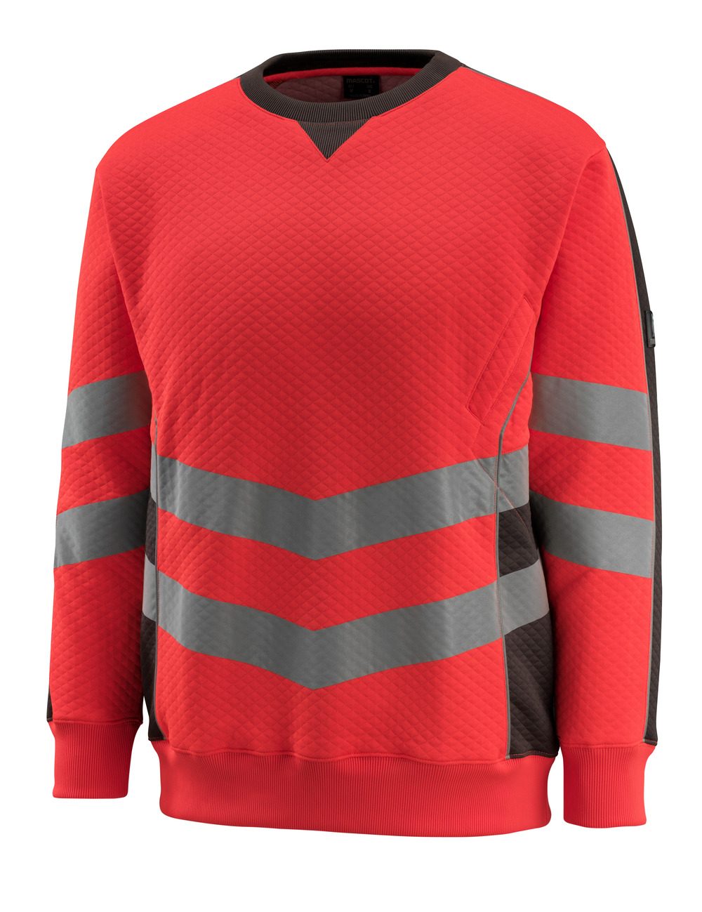 Mascot Wigton Safe Supreme Warn-Sweatshirt – rot/anthrazit