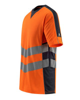 Mascot Sandwell Safe Supreme Warn-T-Shirt – orange/schwarzblau