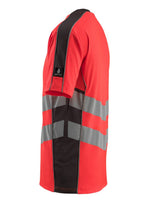 Mascot Sandwell Safe Supreme Warn-T-Shirt – rot/dunkelanthrazit
