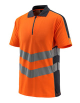Mascot Murton Safe Supreme Warn-Polo-Shirt – orange/schwarzblau