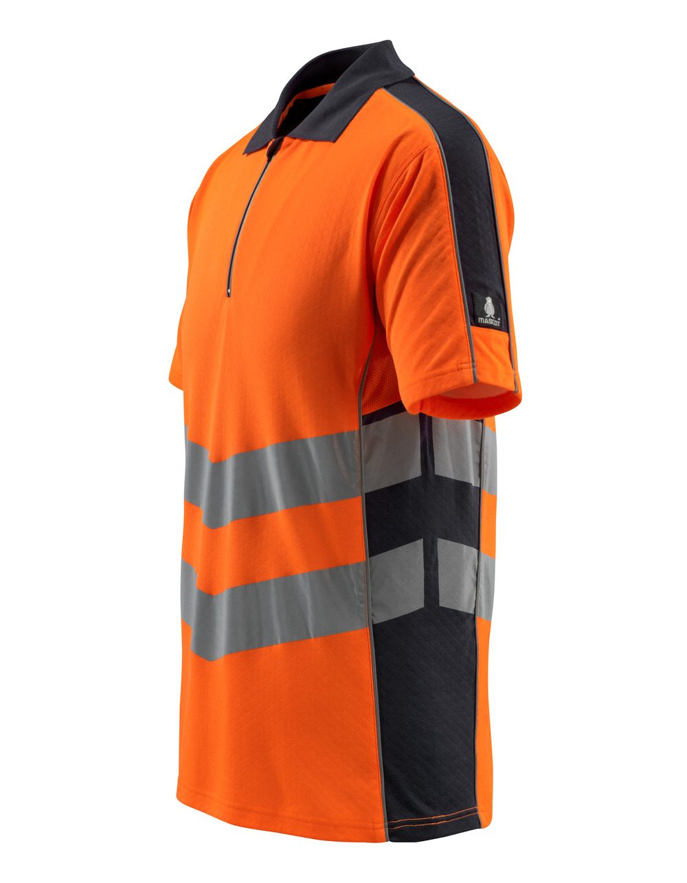 Mascot Murton Safe Supreme Warn-Polo-Shirt – orange/schwarzblau