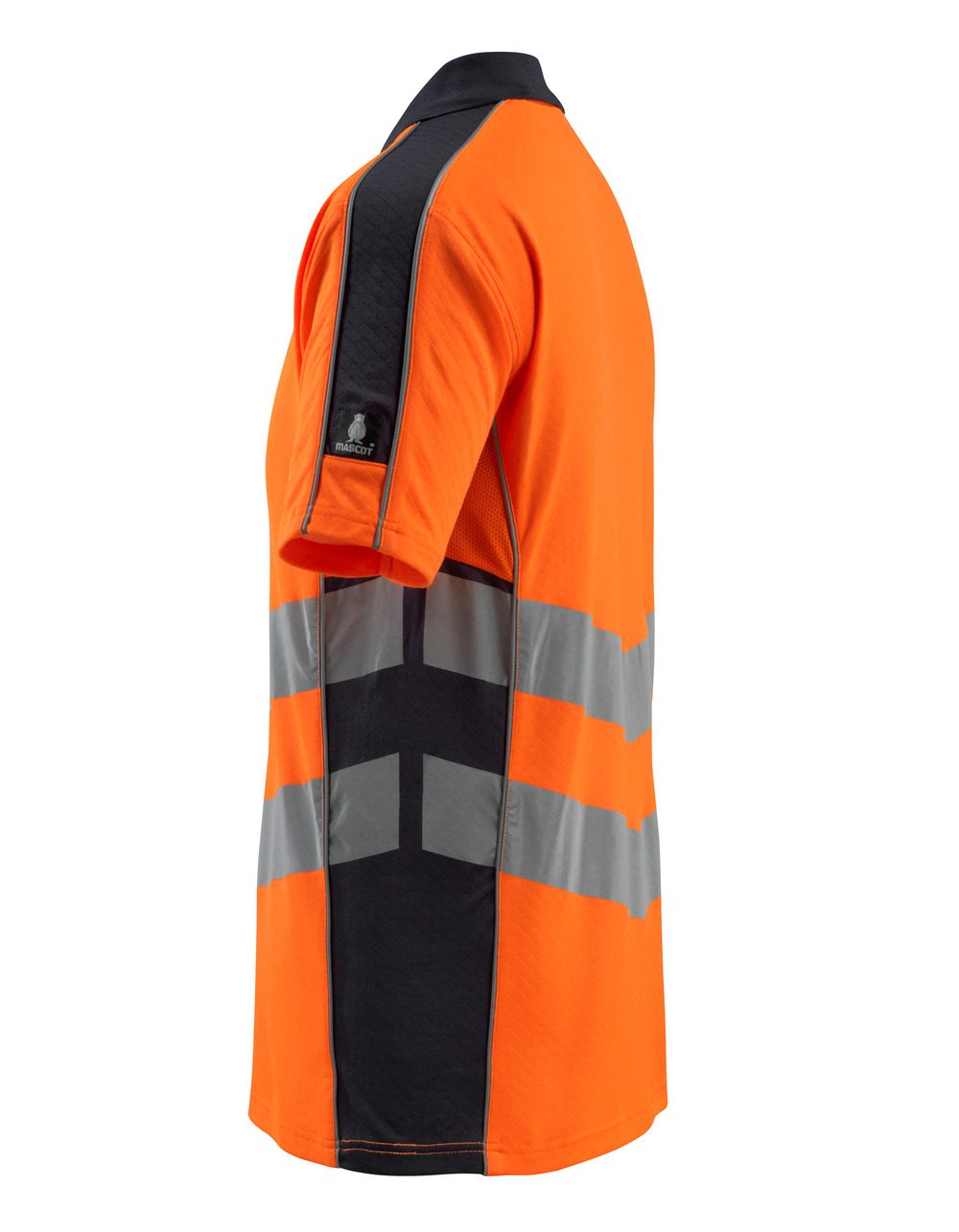 Mascot Murton Safe Supreme Warn-Polo-Shirt – orange/schwarzblau