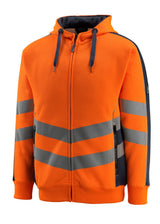 Mascot Corby Safe Supreme Warn-Kapuzensweater – orange/schwarzblau