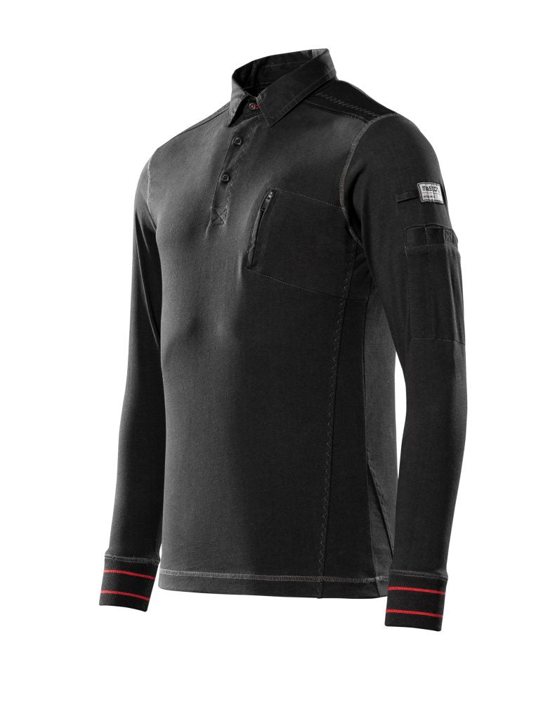 Mascot IOS Frontline Polo-Sweatshirt – schwarz
