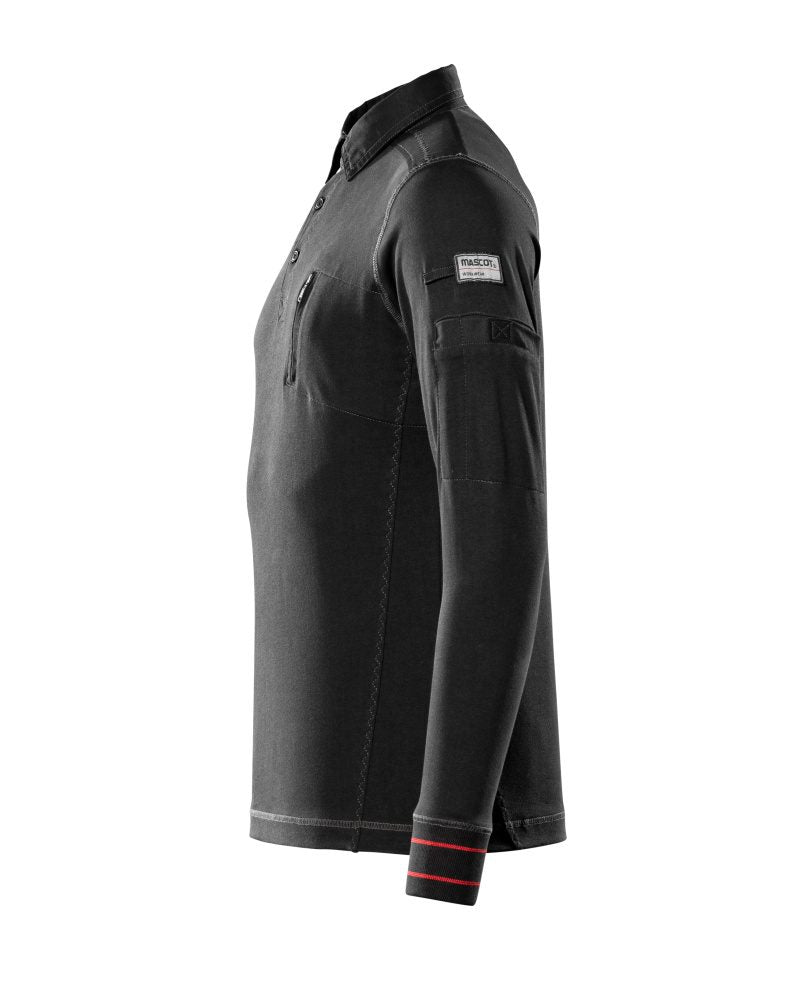 Mascot IOS Frontline Polo-Sweatshirt – schwarz