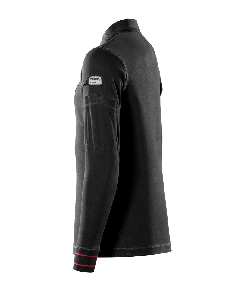 Mascot IOS Frontline Polo-Sweatshirt – schwarz