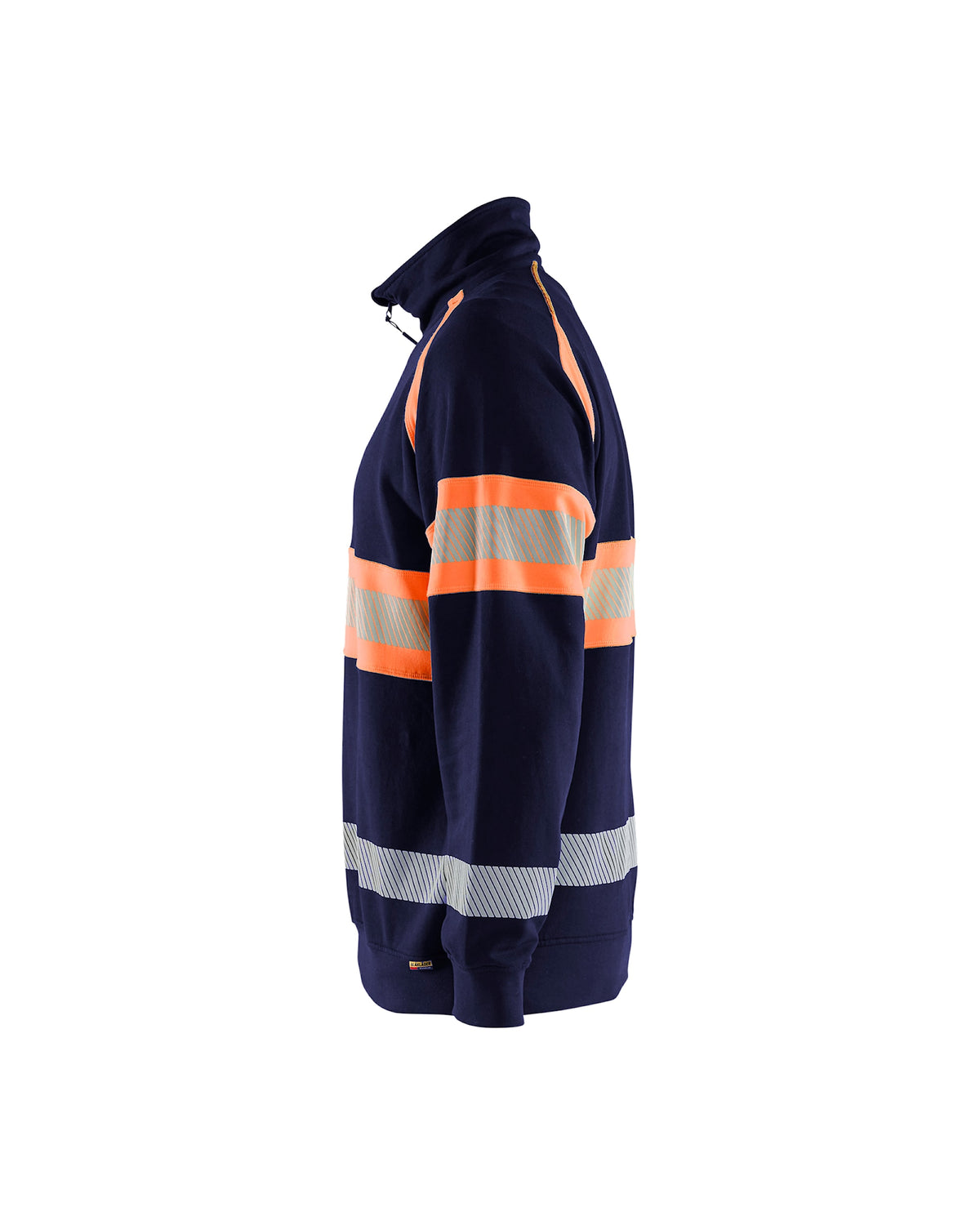 Blåkläder 3553 Warnschutz Zip-Sweatshirt Kl. 1 – marine/orange