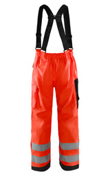 Blåkläder 1302 Level 2 Warnschutz-Regenhose – rot