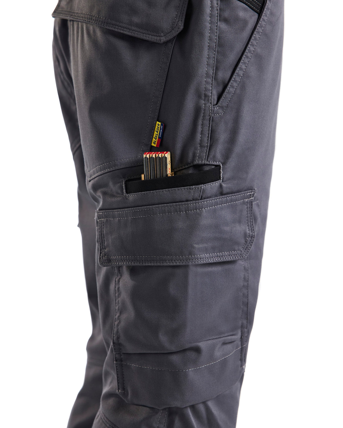 Blåkläder 1448 Industrie Stretch Bundhose – mittelgrau/schwarz