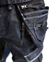 Blåkläder 1991 Jeans-Piratenhose Stretch X1900 – marine/schwarz