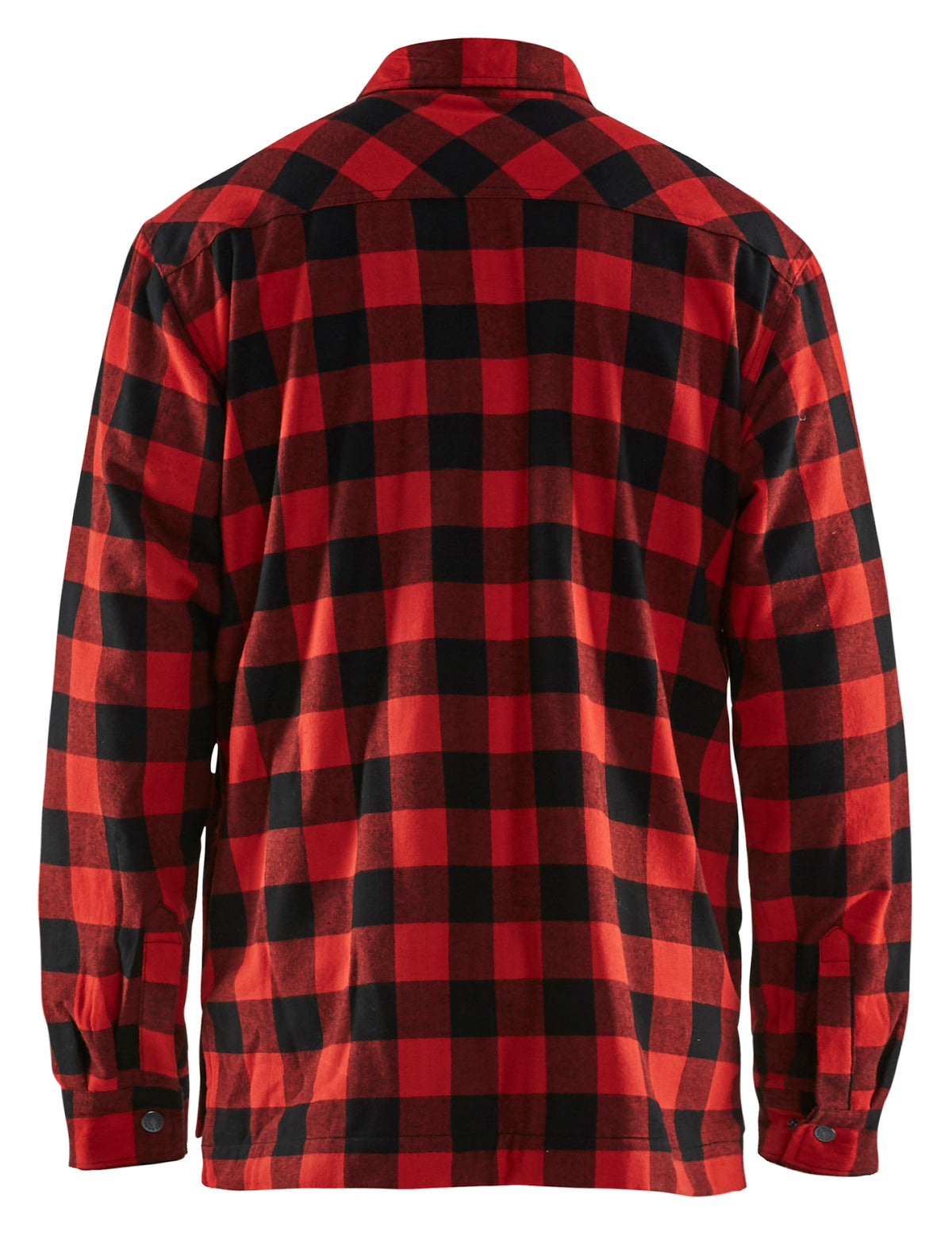 Blåkläder 3225 Gefüttertes Flanellhemd – rot/schwarz