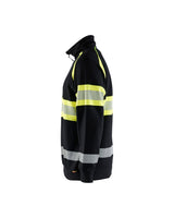 Blåkläder 3553 Warnschutz Zip-Sweatshirt Kl. 1 – schwarz/gelb