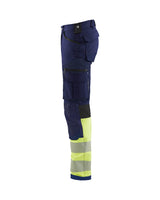 Blåkläder 1193 Warnschutz Stretch-Bundhose Kl. 1 – marine/gelb