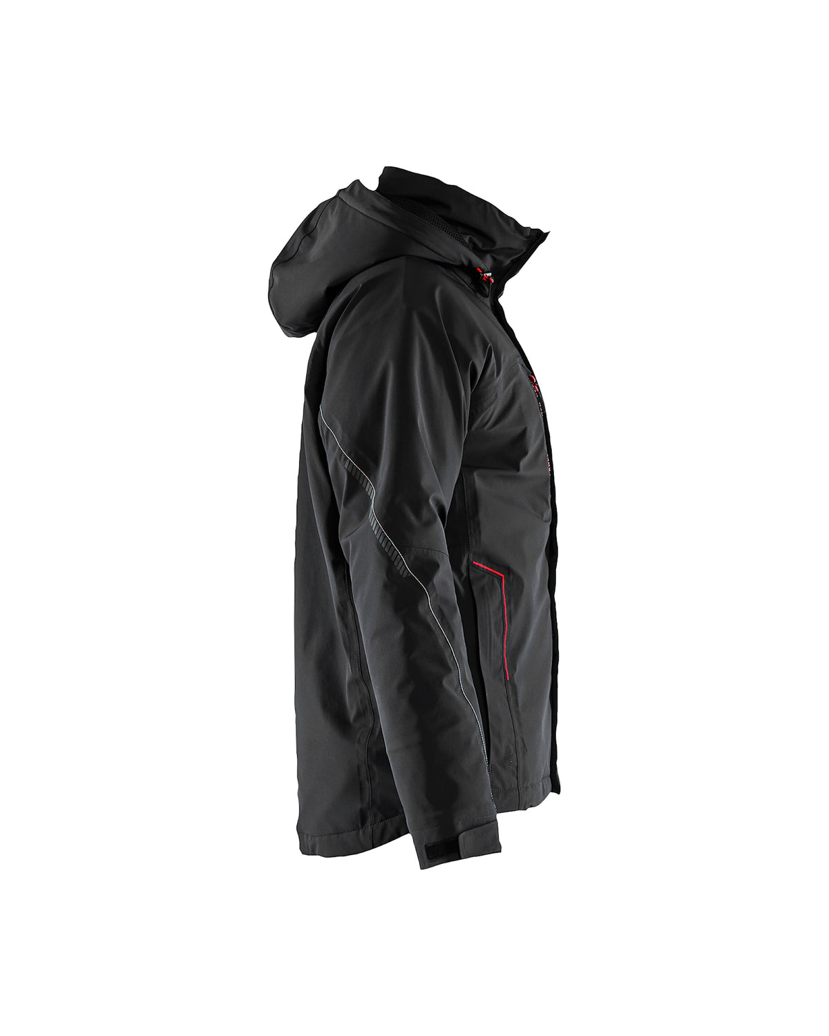 Blåkläder 4484 Stretch Winterjacke – schwarz/rot