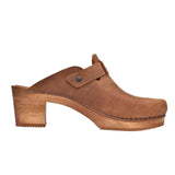 Sanita Wood-Malulo Square Open Clog