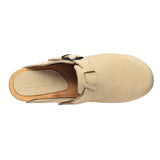 Sanita Wood-Malulo Square Open Clog
