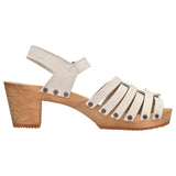 Sanita Wood-Silo Square Sandal Sandale