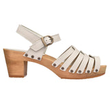 Sanita Wood-Silo Square Sandal Sandale