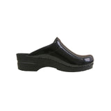 Sanita Original-Metallic Patent Open Clog