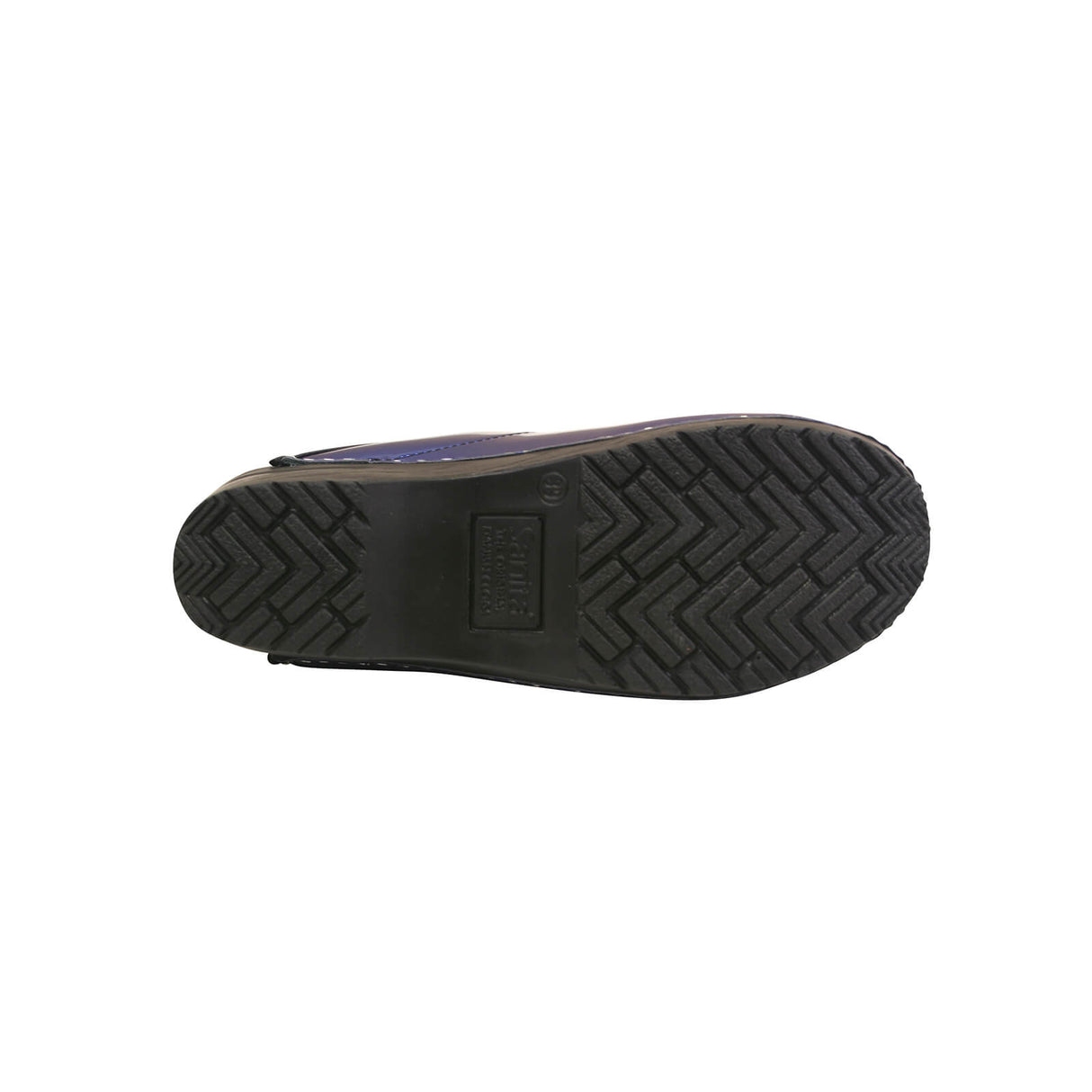 Sanita Original-Metallic Patent Open Clog
