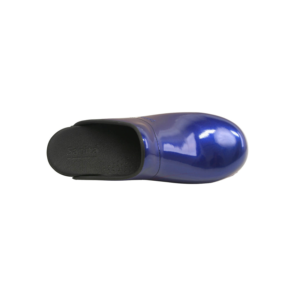 Sanita Original-Metallic Patent Open Clog
