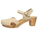 Sanita Wood-Matrix Square Flex Sandal Sandale