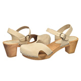 Sanita Wood-Matrix Square Flex Sandal Sandale