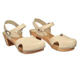 Sanita Wood-Matrix Square Flex Sandal Sandale