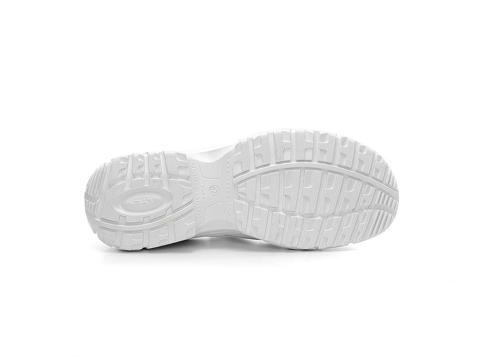 Elten Slipper Low S2 Sicherheitshalbschuh weiß – weiß