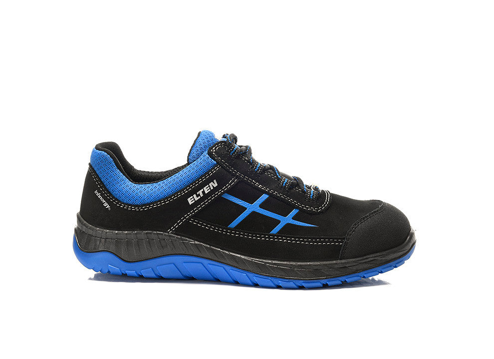 Elten Malvin LOW S3 Sicherheitshalbschuhe blau – schwarz