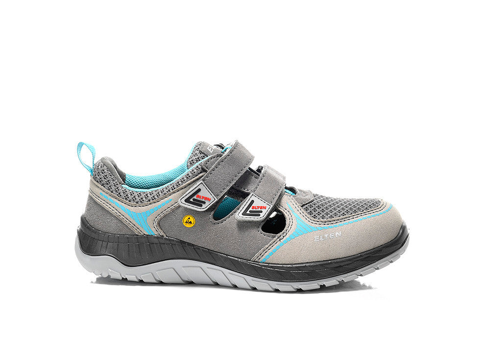 Elten Damen Melli ESD S1P Sicherheitssandale grau – grau