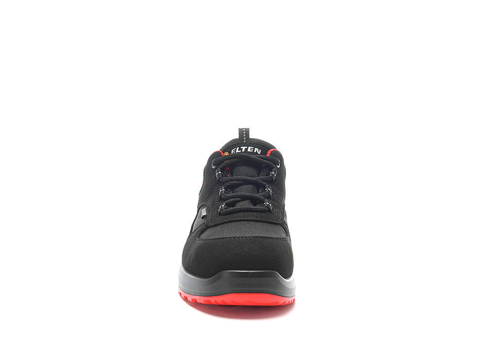 Elten Damen Hannah Xxtl BLACK-RED LOW S3 Halbschuh schwarz – schwarz