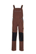 PLANAM Canvas 320 Latzhose braun/schwarz