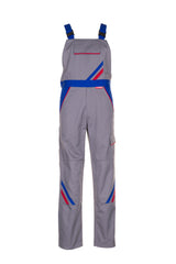PLANAM Highline Latzhose zink/kornblumenblau/rot