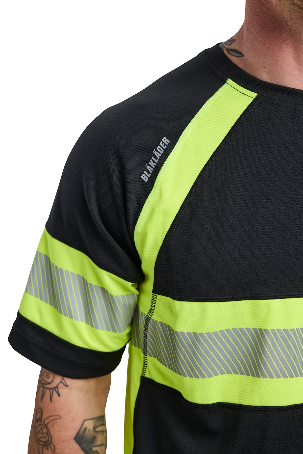 Blåkläder 3337 Warnschutz T-Shirt – schwarz/gelb