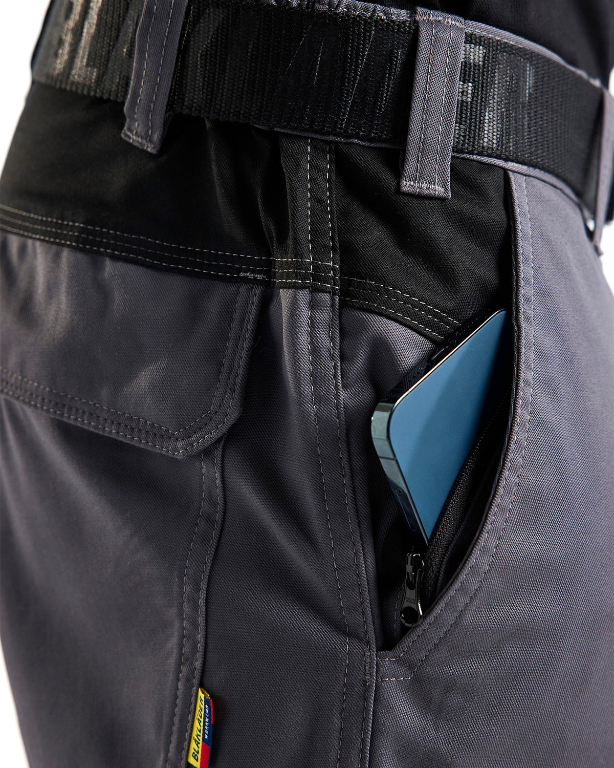 Blåkläder 1448 Industrie Stretch Bundhose – mittelgrau/schwarz