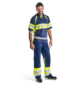 Blåkläder 3338 Warnschutz Polo-Shirt – marine/gelb