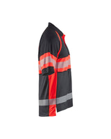 Blåkläder 3338 Warnschutz Polo-Shirt – schwarz/rot