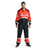 Blåkläder 3546 Warnschutz Kapuzen-Sweatshirt – rot/schwarz