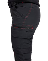 Blåkläder Damen 7122 Stretch Servicehose – schwarz/rot