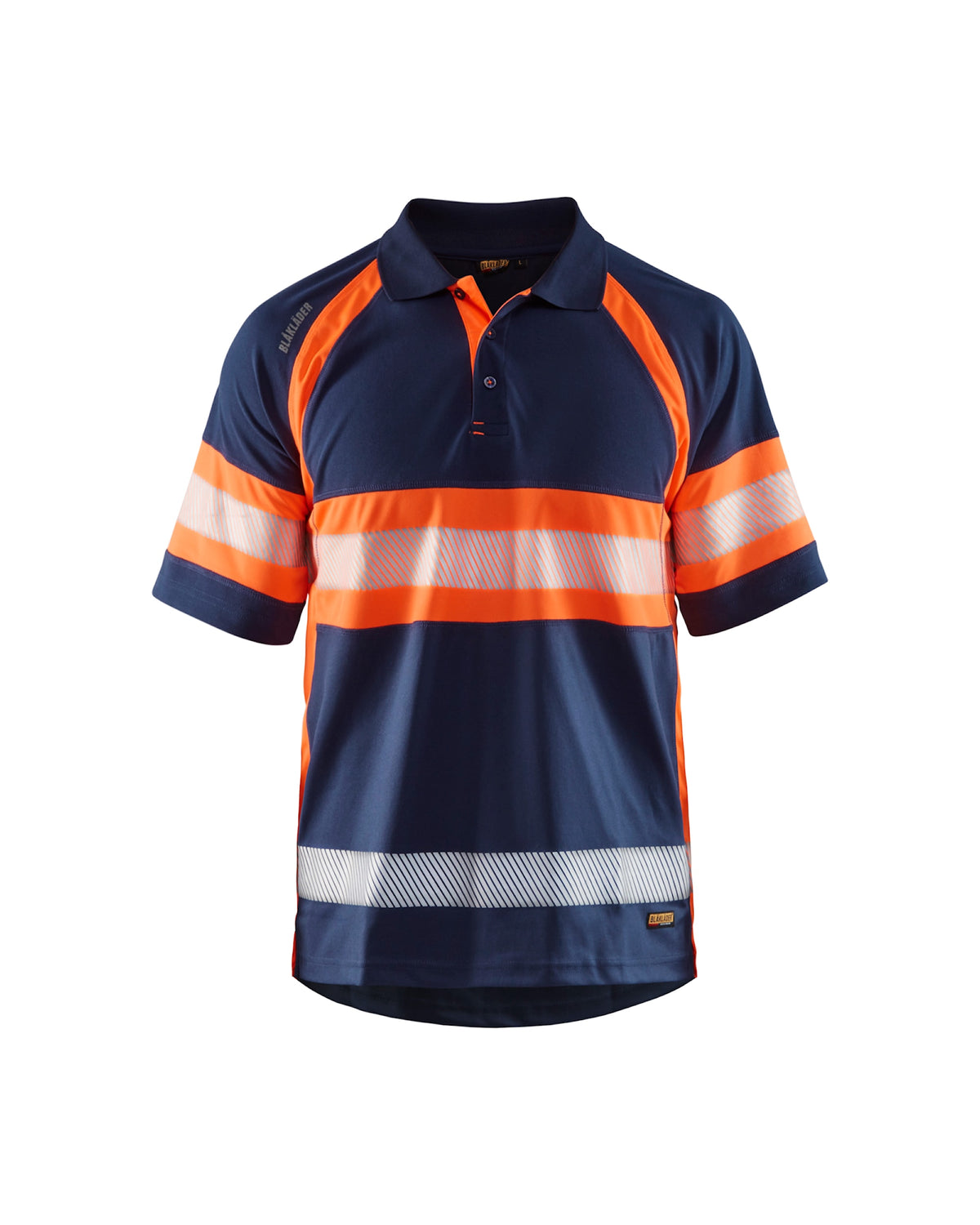Blåkläder 3338 Warnschutz Polo-Shirt – marine/orange