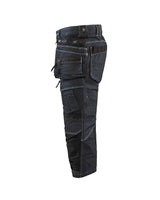 Blåkläder 1991 Jeans-Piratenhose Stretch X1900 – marine/schwarz