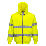 Portwest B305 Warnschutz Kapuzen-Sweatjacke – gelb