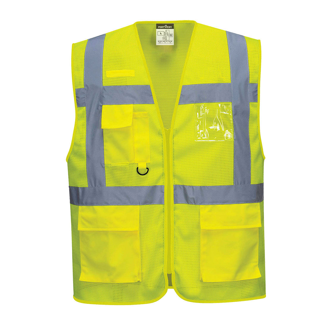 Portwest Kl.2 Athen Executive C376 Mesh-Warnweste – gelb