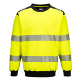 Portwest PW379 PW3 Warnschutz Sweatshirt – gelb/schwarz
