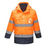 Portwest S162 Lite Warnschutz Regenjacke 3in1 – orange/marine