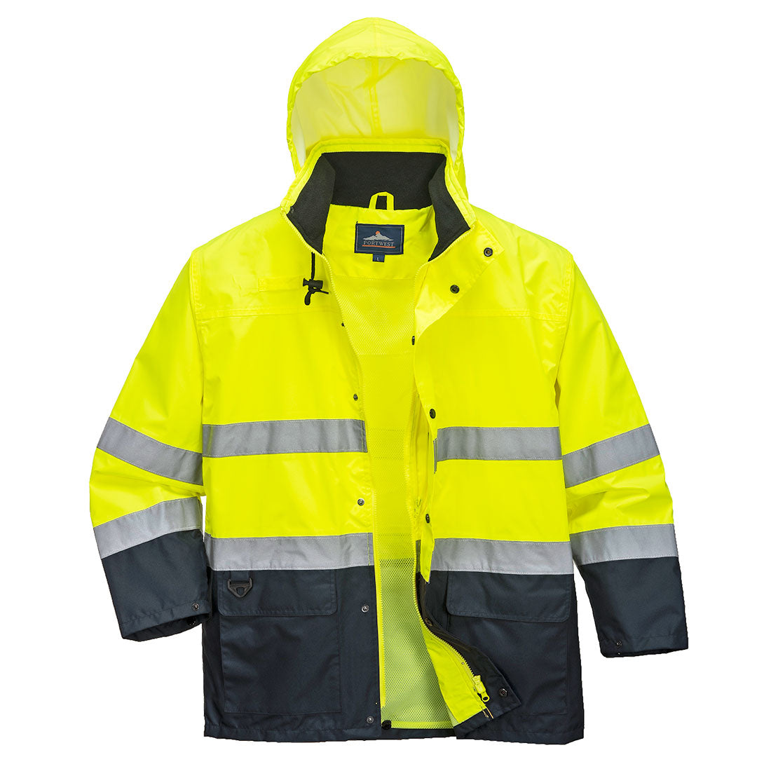 Portwest S166 Traffic Warnschutz Regenjacke gelb – gelb